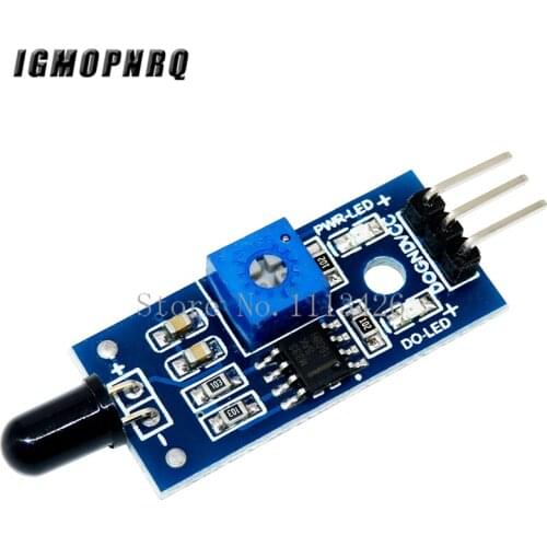 10pcs IR Infrared 3 Wire Flame Detection Sensor Module IR Flame Sensor Module Detector Smartsense