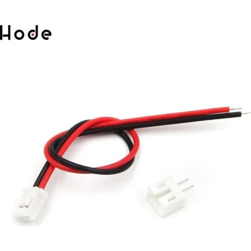 50 SETS Mini Micro JST 2.0 PH 2-Pin Connector plug with Wires Cables 120MM
