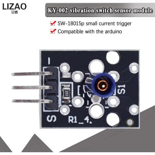 3pin KY-002 SW-18015P Shock Vibration Switch Sensor Module for arduino Diy Kit