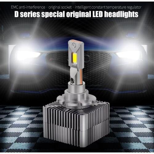 2pcs Canbus 20000LM 45W D1S D2S D3S D4S D5S D8S Car headlight bulb No Error D Series Lights 6000K White Auto LED Headlamp 12V