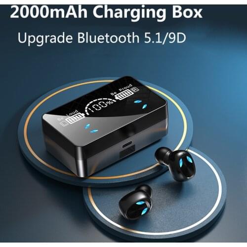 X3 Wireless Headset Bluetooth 5.1 TWS Earphone HD Led Display Earbuds With Microphone Powerbank For ISO Android