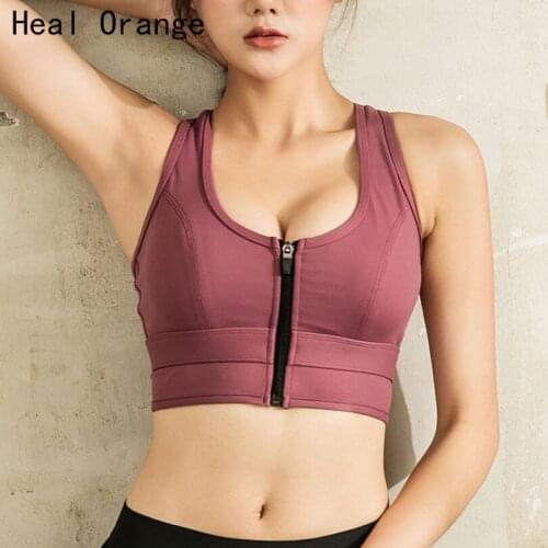 Heal Orange Sports Bras