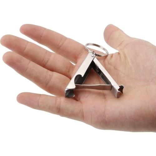 2 In 1 EDC Pocket Outdoor Bottle Opener Toe Nail Clipper Cutter Keys Chain Fingernail Cutter Key Ring Travel Bag Attachment Hot