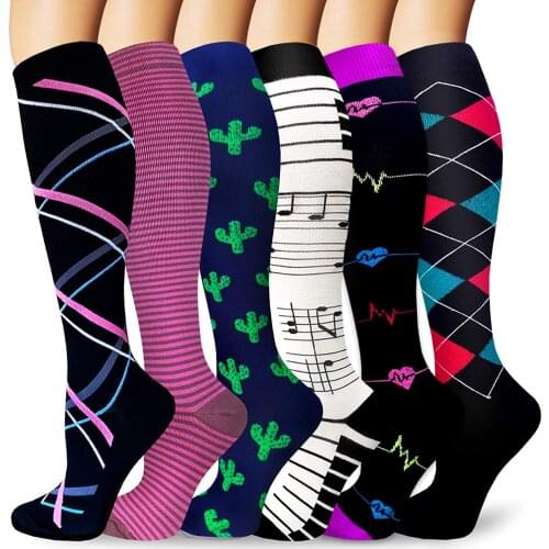 Compression Stockings Women Men Running Sport Socks 30mmHg Fit Medical Edema, Diabetes, Varicose Veins, Running Marathon Socks