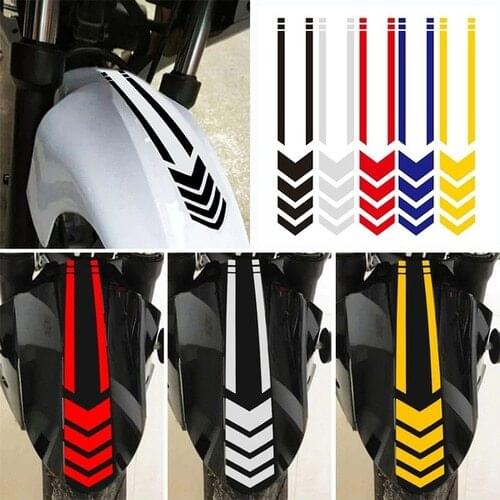 Fender Reflective Sticker Motorcycle Decal Decor Sticker Warning Racing Sticker Motorbike Nighttime Reflective Decorate Sticker