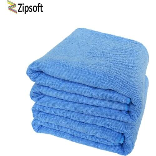 Zipsoft 2 Pcs/lot 40*40cm Kitchen Towel Face Towels Blue Yellow Microfiber Hand Towels cleaning rags Kitchen Dish Cloth