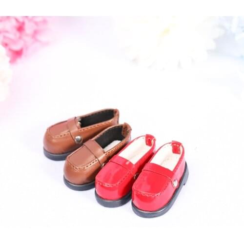 BJD doll SD doll 1 / 6 doll shoes flat shoes pea shoes two colors optional resin doll shoes new