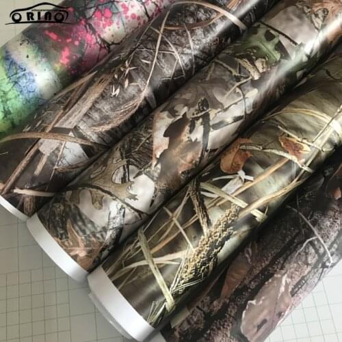 Many Kinds Realtree Camo Graphics Vinyl Self Adhesive Car Sticker Decal PVC Camouflage Car Wrap Foils