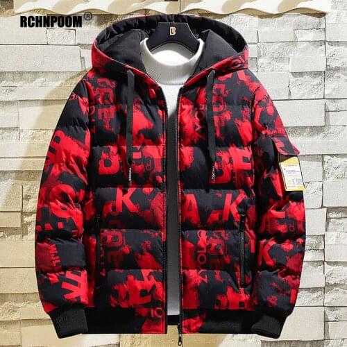 2021 Brand Men Clothes New Cotton Warm Windproof Hooded Thick Jacket Coat Winter Casual Waterproof Zipper Hat Parkas Men Jacket
