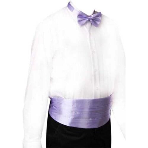 Wedding Party Plain Necktie Fancy Cummerbund Smart Prom Mens Adjustable Bow Tie Satin Black Solid Formal Business