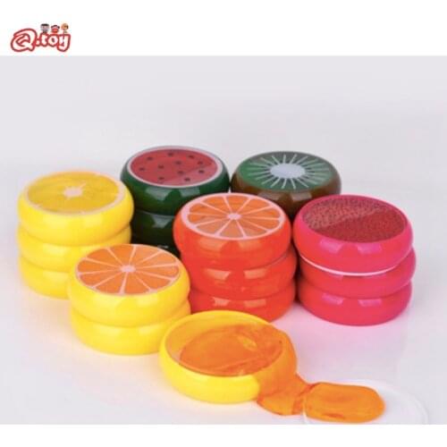 3pcs Modeling Clay Kit Slime Toy слайм Fruit Design Magnetic Polymer Clay Color Crystal slime Mud Transparent Kids Random Ship