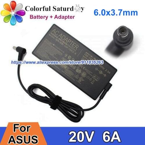 Original A17-120P2A ADP-120CDB AC Adapter 20V 6A 120W 6.0x3.7mm For ASUS ZENBOOK 15 VIVOBOOK PRO 15 X571 FLIP 15 UX563 K571GD