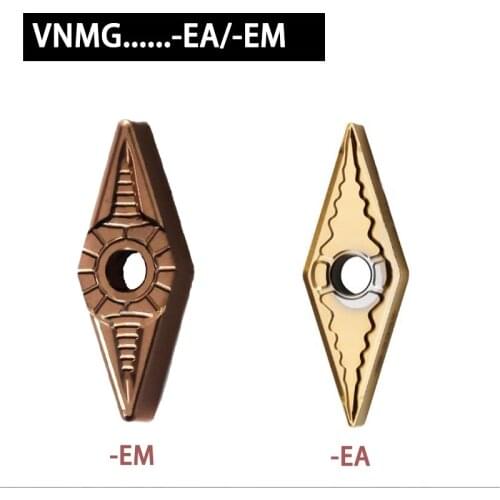 -EA/-EM VNMG160404 VNMG160408EM CNC Lathe Blade Steel Processing Alloy Ceramic Inserts CNC Machine Tool Holder Set Metal Cutter