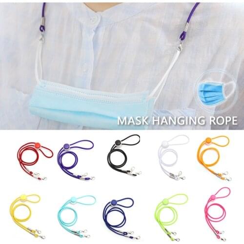 1PC Face Mask Lanyard Convenient Mask Hanging Rope Adjustable Glasses Holder Rope Anti-lost Hanging Neck Lanyard Home Supplies