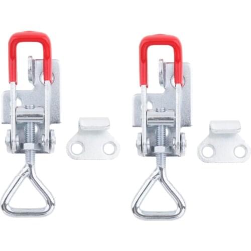 2x Clamp Draw Latch Pull Lock Fastener Over Centre Lock Trailer Truck S Size