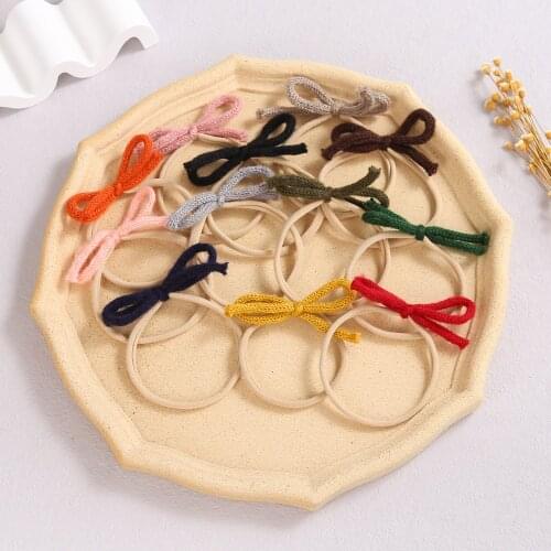 36pc/lot 2.4inch Baby Headband Bow Headbands For Girls Nylon Head Band Thin Nylon Hairband Newborn Kids Toddler Hair Accessories