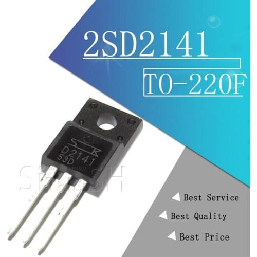 5PCS 2SD2141 D2141 NPN TO-220F 380V 6A integrated circuit