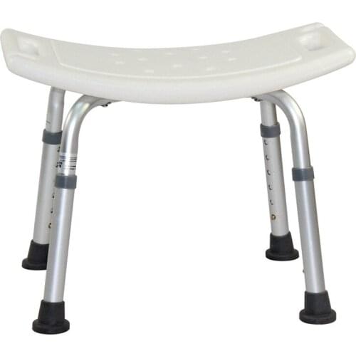 Elderly bath stool anti slip bath stool pregnant woman bath chair aluminum alloy shower stool adjustable height