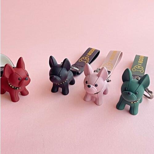 Cute Dog Keychain Couple Keyring Pendant Gifts Hot Cartoon Fashion Creative for Phone Bag Handbag