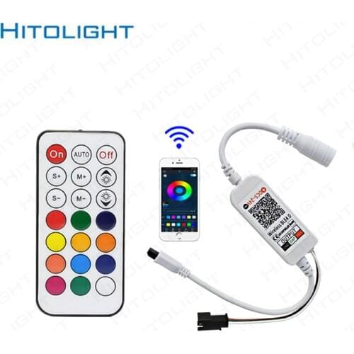 21 key LED Pixel Strip Light Controller Bluetooth Wireless Music Controller DC5-24V for 1903 WS2811 WS2812B strip