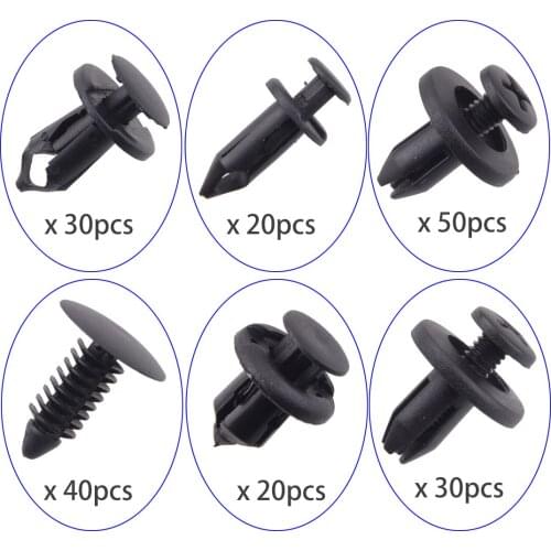 CITALL 190pcs/Set 108F2134 Bumper Fender Fastener Push Pin Rivets Clip Fit for Honda Civic Accord CRV Car Accessories