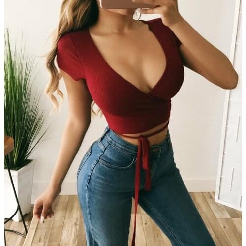 Hirigin 2019 New Style Fashion Summer Solid Women Loose Top Short Sleeve Ladies Casual Tops Short Tank tee shirt femme