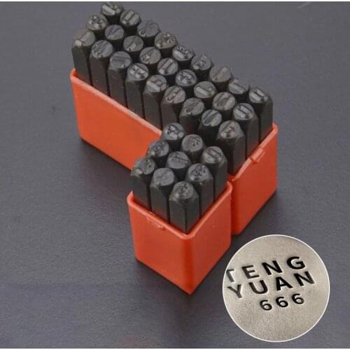 Numbers Alphabets Printing Tools Creative Leather Handmade Carving Tool DIY Craft Embossing Stamp For Leather Steel Punch