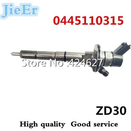 Injector 0445110315 diesel fuel injector 0445110877 for Common rail system ZD30 16600VZ20B ,CR12.1(1600 BAR)