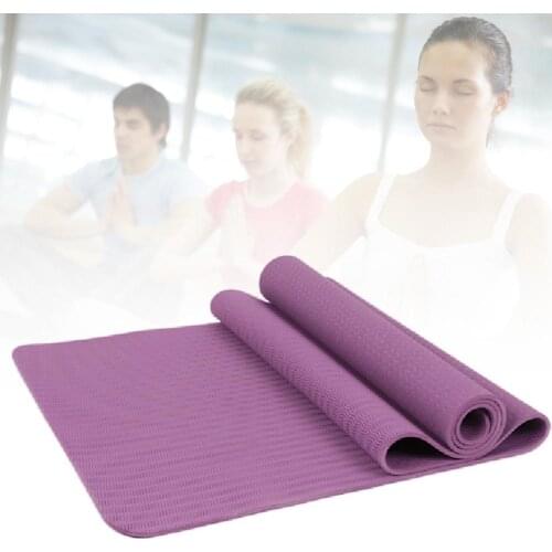 183*61*0.6 cm TPE Yoga Mat Solid Color Home Gym Fitness Exercise Workout Anti-slip Beginner Sport Carpet Pads Women Mats Yoga