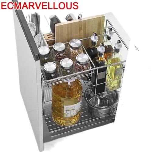 Malzemeleri Kuchnia Dish Rack Pantries Accessories Stainless Steel Cocina Organizer Cozinha Kitchen Cabinet Storage Basket