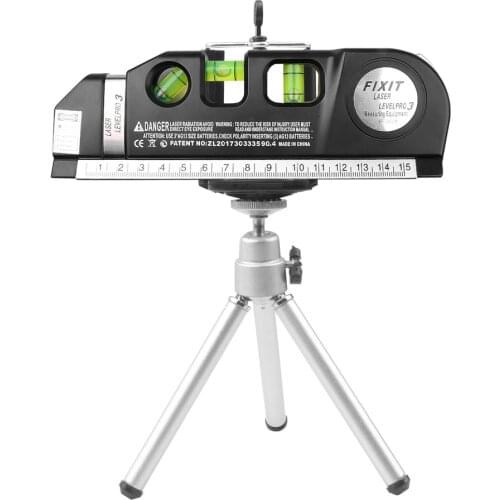 Multipurpose Level Laser Horizon Vertical Measure Tape Aligner Bubbles Ruler 8FT Aligner Standard and Metric Rulers