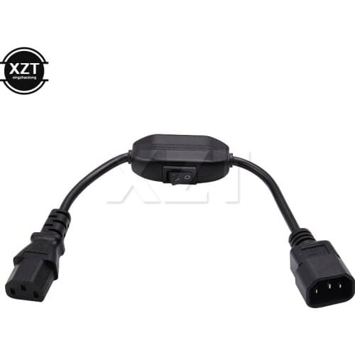 Newest 320 PDU UPS C14 Male to C13 female Converter Extension Power Cable with Switch power converter plug connector For IEC