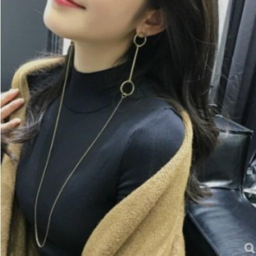 New Earrings Fashion Jewelry Personality Circle Earrings And Necklaces Hang Neck Earrings Earrings For Women Wholesale