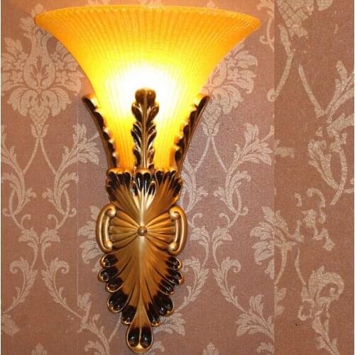 New Europe type resin wall lamp sitting room the bedroom stairs corridor lamp hotel lamp, size:25*42CM,E14, AC110-240v