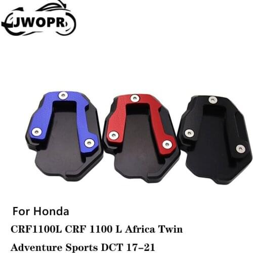 JWOPR Motorcycle Foot Pad Side Support Single Foot Support Cushion Modified Parts for Honda CRF1100L CRF 1100L Africa Twin 17-20