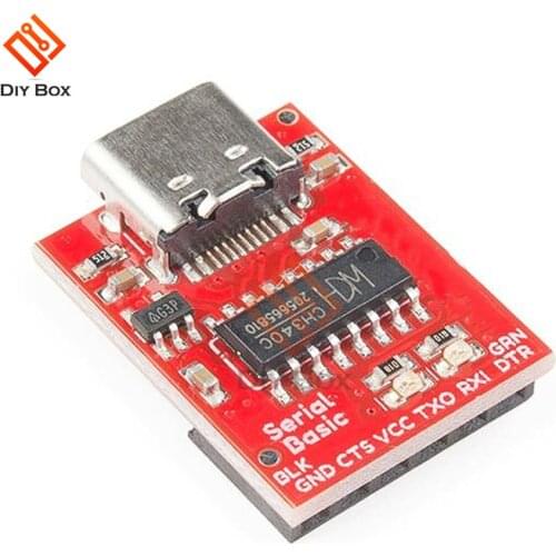 CH340C TYPE C USB 3.3V 5V to TTL Serial Adapter Module Bus Conversion Chip ISP Communicate Connector for STM32 Arduino