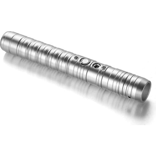 Dropshipping Removable Blade With Metal Handle Lightsaber Silver Color Handle RGB 7 Color Changing PC Blade For Heave Dueling