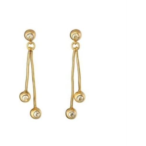 CSxjd Luxury womens jewelry Vintage metal crystal earrings