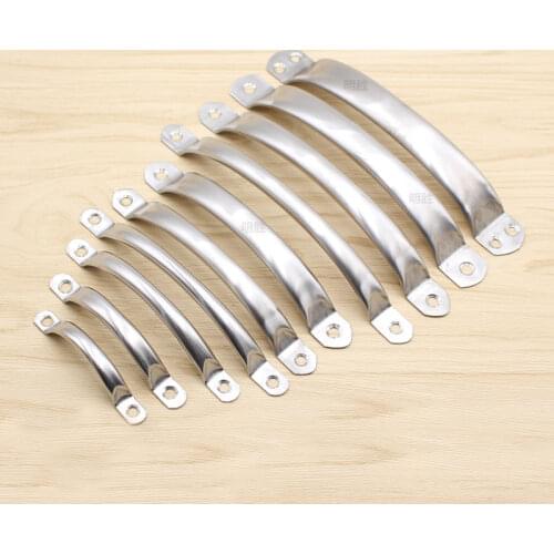 Stainless Steel Door Handles Cupboard Knob Silver Drawer Pulls Kitchen Cabinet Knobs 65-161mm