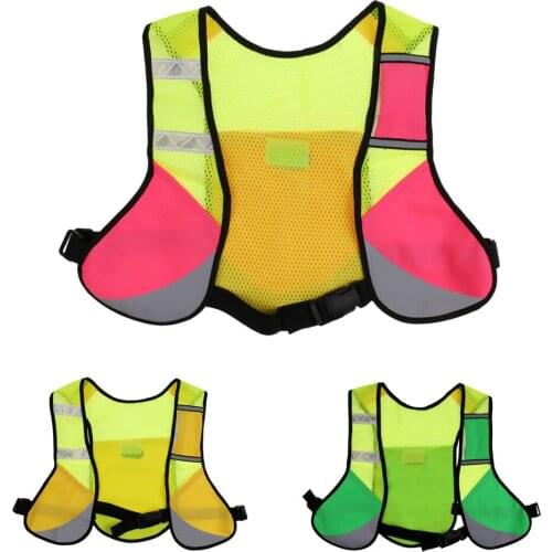 Running Cycling Hydration Pack Backpack Reflective Vest Water Bottle Holder Bag