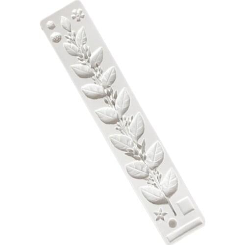 Jasmine Leaves Cake Silicone Mold Sugarcraft Resin Mould Chocolate Fondant Cupcake Mould DIY Crafts Decoration Tool