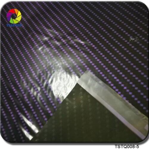 TSTQ008-5 purple carbon fiber 1m *10m water transfer printing film hydrographic film