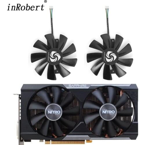 GAA8B2U GAA8S2U 10cm 4Pin Graphics Card Fan Replacement For Sapphire NITRO Radeon R9 380 380X Video Card Cooler