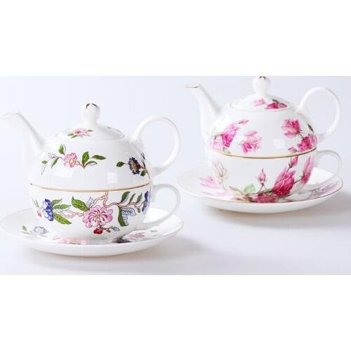 High-grade bone china Phnom Penh single cup pot Afternoon tea set British suits gift ceramic cup and saucer