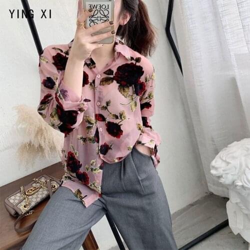 Розовые блузки YING XI China At AliExpress