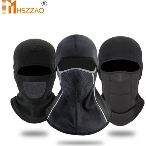 Winter Motorcycle Headgear Head Wear Warm Ski Motorbike Cycling Protective Face Mask Helmet Cap Windproof Fleece Balaclava Hat