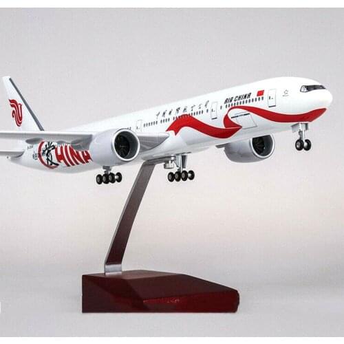 1:157 Boeing B777 AIR China Airplane Model 47cm Resin Passanger Plane Aricraft w LED Light Airplane Airforce Model collections