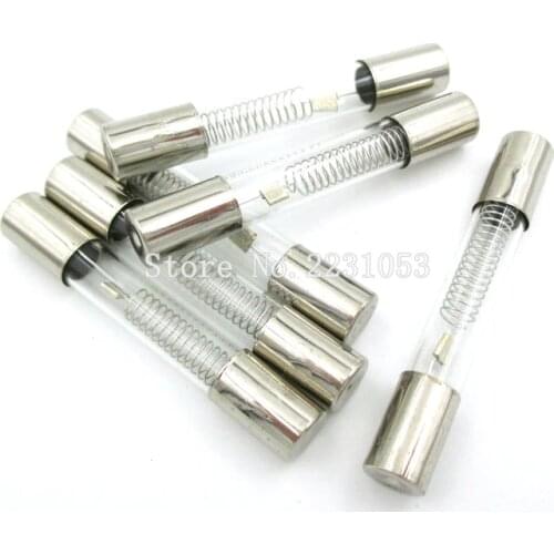 10PCS/LOT 5KV 0.8A 800MA Microwave Oven High Voltage Fuse 6x40mm High-Pressure Glass Fuse