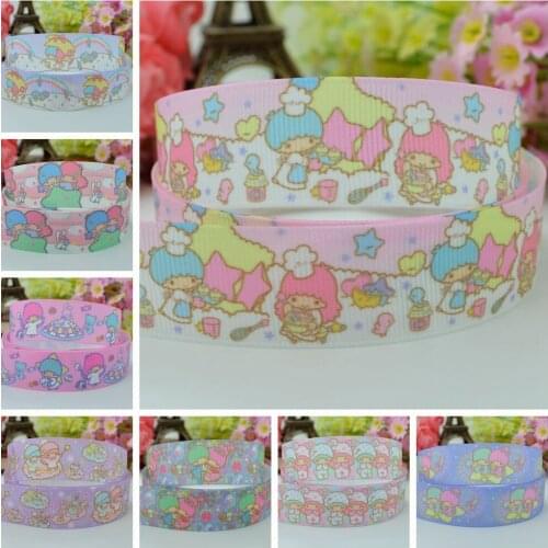 10 Yards 22mm 7/8" Japan cute cartoon Printed grosgrain ribbon hair bow Headwear DIY hair accessories retail
