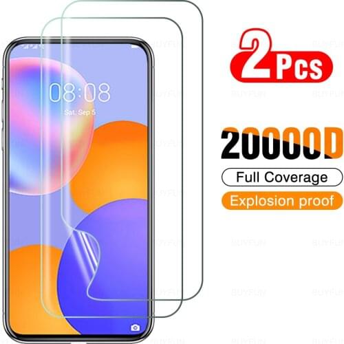 2Pcs Protective Hydrogel Film For Huawei Y5 Lite 2018 Y5 2019 Screen Protector For Huawei Y6 Pro 2019 Y7 2019 Y9a Not Glass Film